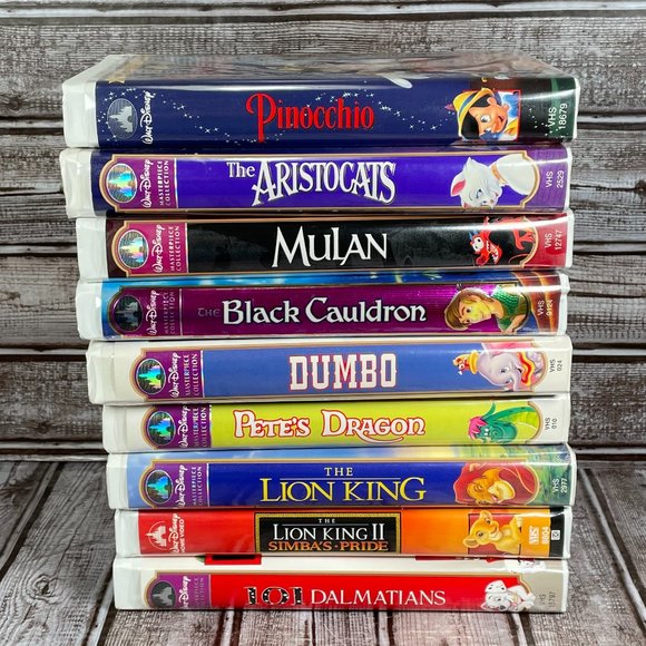 Lot of 9 DISNEY Masterpiece Collection Kids Children Family VHS Tapes - Picture 1 of 4